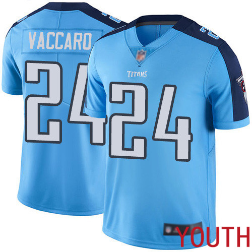 Tennessee Titans Limited Light Blue Youth Kenny Vaccaro Jersey NFL Football #24 Rush Vapor Untouchable